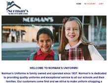 Tablet Screenshot of normansuniforms.com